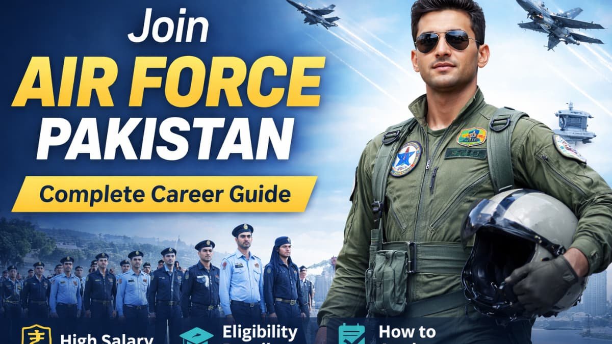 Official Guide to Join Air Force Pakistan 2026 – apply online details, eligibility criteria, salary package and recruitment process