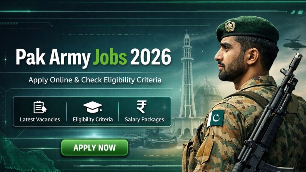 Pak Army Jobs 2026 – Apply Online for Latest Vacancies in Pakistan