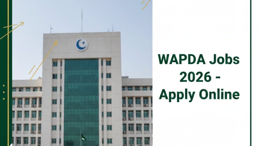 Trusted WAPDA Jobs 2026 Apply Online official government recruitment thumbnail showing WAPDA logo and apply online information